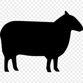 Animal Sheep Black Silhouette