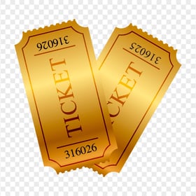 Two Golden Tickets Logo Icon PNG