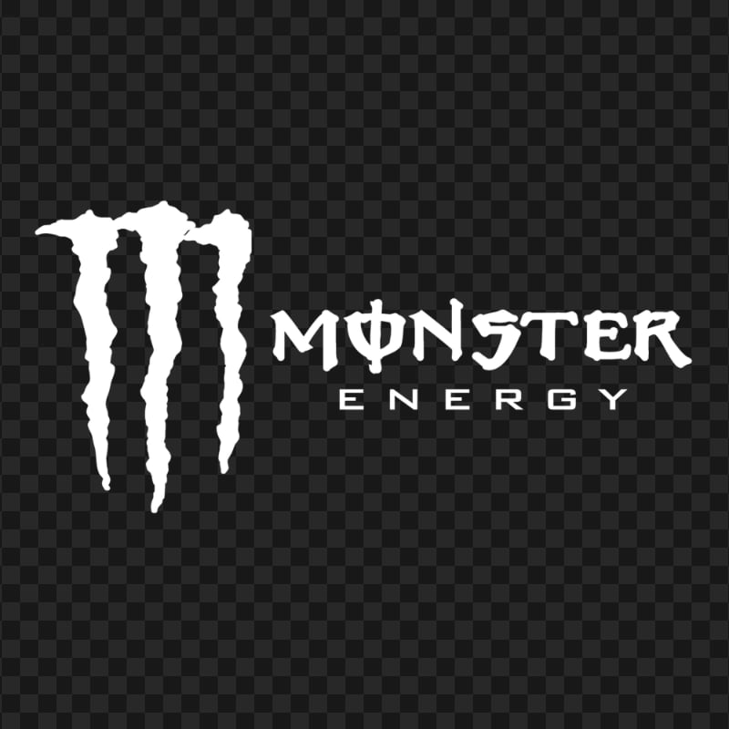 HD White Monster Energy Logo PNG Citypng