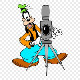 Goofy Mickey Mouse Behind Camera Director HD PNG