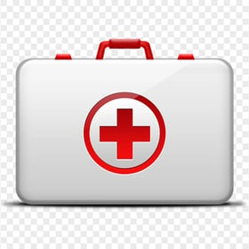 White Illustration Emergency Doctor First Aid Bag