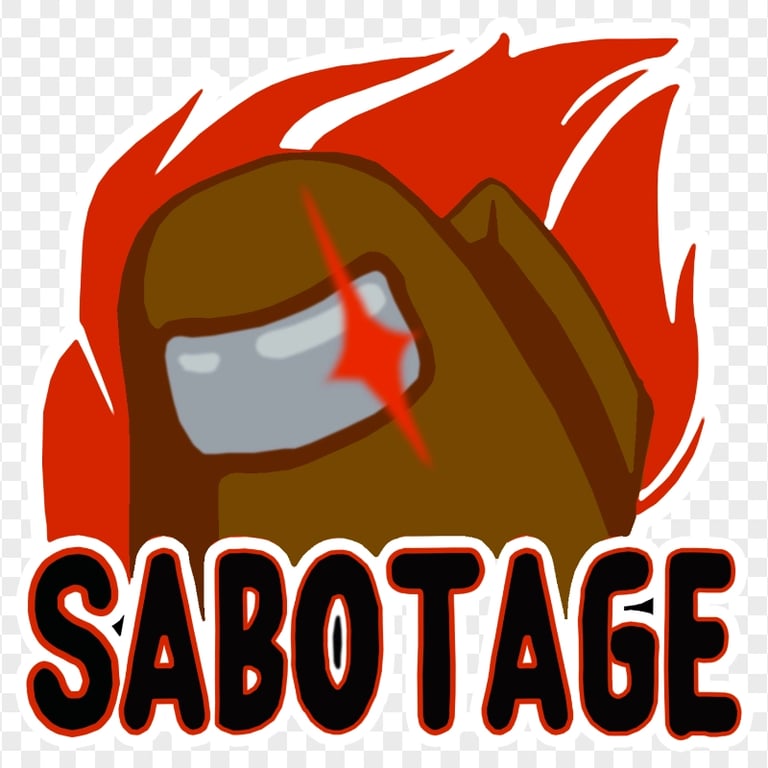 HD Brown Character Among Us Crewmate Imposter Sabotage Logo PNG