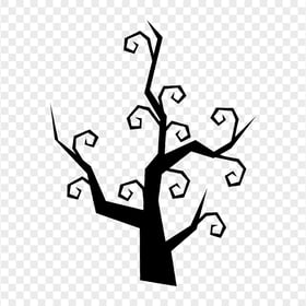 Halloween Black Tree Branch Silhouette HD PNG