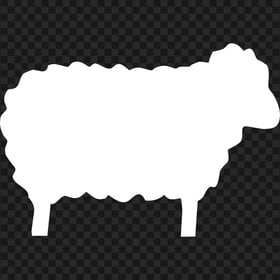 Sheep White Silhouette Download PNG