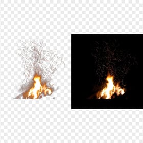 HD Campfire With Sparks PNG