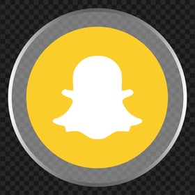 HD Snapchat Glossy Round Circular Circle Icon PNG Image