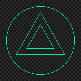 PNG PS Controller Triangle Green Outline Button Icon