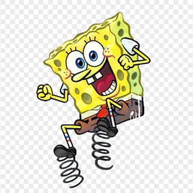 HP SpongeBob Jumping Spring Character Transparent PNG