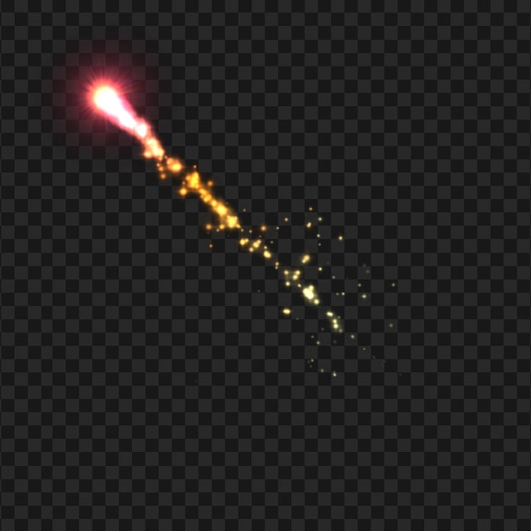 HD Explosion Light Meteor Effect Transparent PNG
