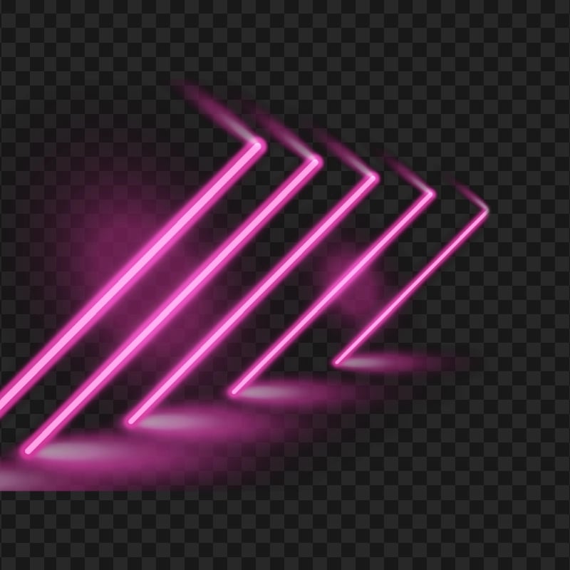 Pink Glowing Neon Bars Transparent Background | Citypng