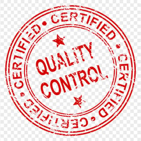 HD Certified Quality Control Round Stamp PNG