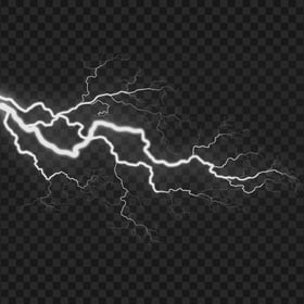 Download White Thunder Energy Effect PNG