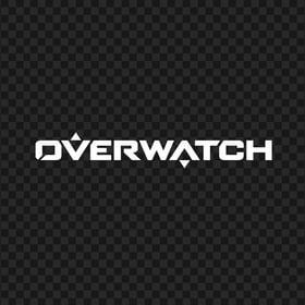 White Overwatch Text Logo Without Symbol