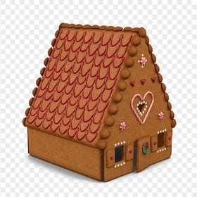 Chocolate Gingerbread House HD PNG