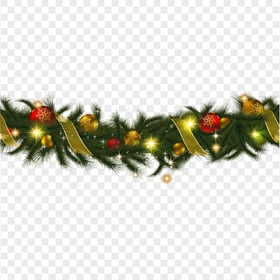 HD Christmas Garland Illustration Decoration PNG