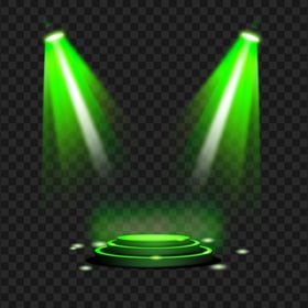 HD Stage Green Spot Light Lighting Transparent PNG