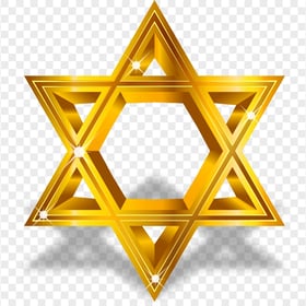 Gold Yellow 6-side Star Of David Download PNG