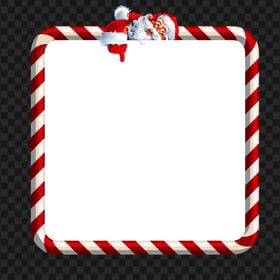 Santa Claus Square White Board Blank Banner PNG