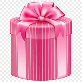 Download Cute Pink Gift Box Illustration PNG
