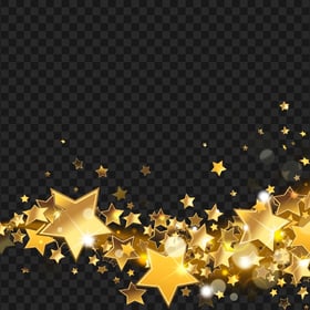 Download Gold Shine Glitter Stars PNG