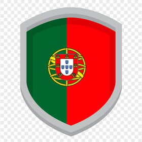 Flag Of Portugal Vector Shield Shape
