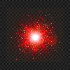 Bright Explosion Light Red Effect Image PNG