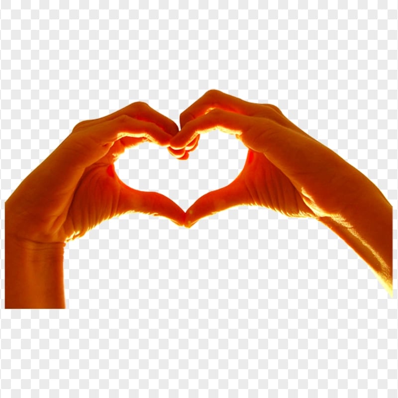 Two Hands Forming Heart PNG Image