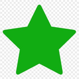 HD Star Silhouette Green Icon Transparent PNG