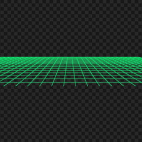 Download Green Neon Grid 80s PNG