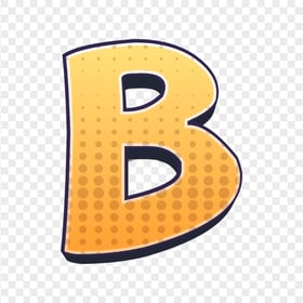 Cartoon Comic B Letter Alphabet Transparent PNG