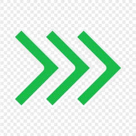 HD Three Green Arrows Pointing Right PNG