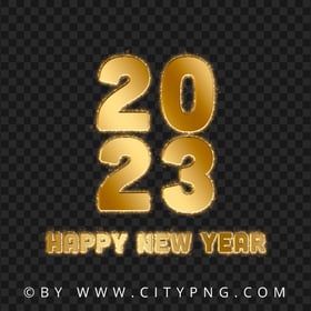 HD PNG Happy New Year Gold 2023 Design