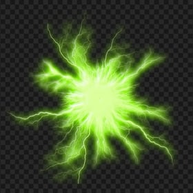 Glowing Green Energy Ball PNG