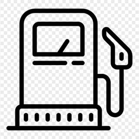 Filling Fuel Station Outline Icon PNG