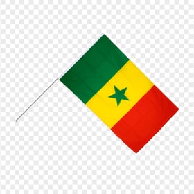 Senegal Paper Flag Image PNG