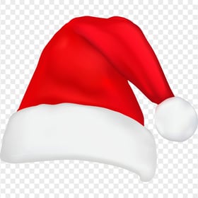 HD Santa Claus Christmas Hat Realistic Illustration PNG