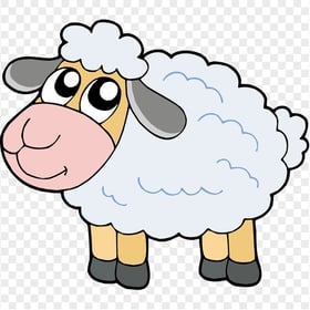 Cartoon Clipart Lamb Sheep Character FREE PNG
