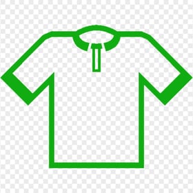 Football T-shirt Green Icon PNG Image
