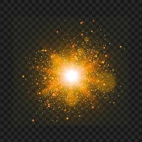 Orange Bright Explosion Light Effect HD PNG