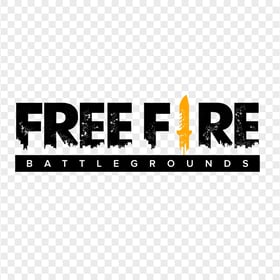 Black Free Fire Logo Battlegrounds