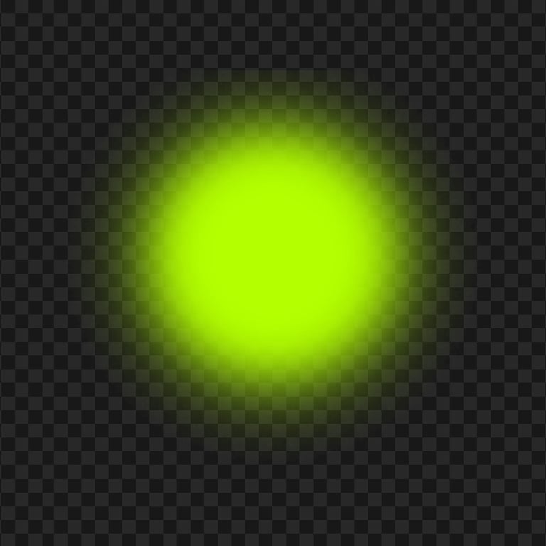 HD Bokeh Teal Green Lime Circle Neon Glowing Light PNG