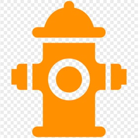 Orange Fire Hydrant Icon PNG