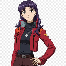 HD Katsuragi Misato Cartoon Character PNG