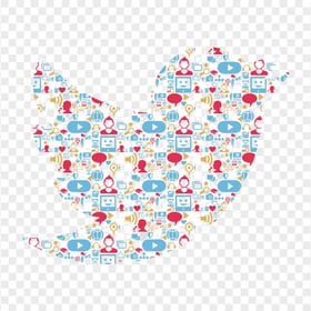 HD Twitter Bird Illustration Social Media Logo Icon PNG