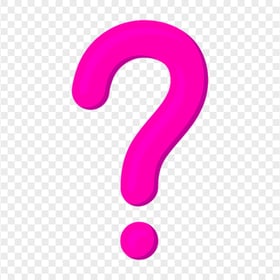 PNG Vector Pink Question Mark Logo Icon Symbol