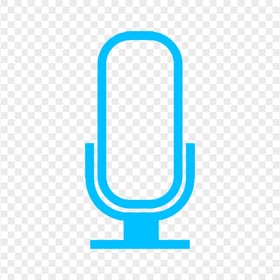 HD Blue Microphone Mic Voice Sound Icon Transparent PNG