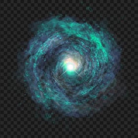 HD Blue Galaxy Hole Portal Fantasy PNG