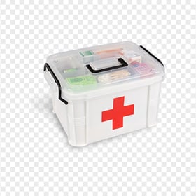 Plastic White First Aid Kit Emergency Medical Box