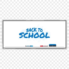 Back To School Whiteboard PNG Image