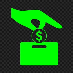 HD Green Lime Cost Effective Saving Icon Transparent PNG